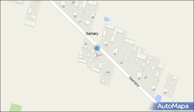 Samary, Samary, 23, mapa Samary