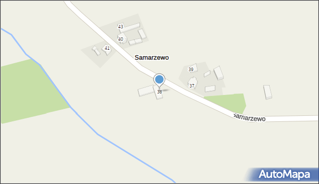 Samarzewo, Samarzewo, 38, mapa Samarzewo