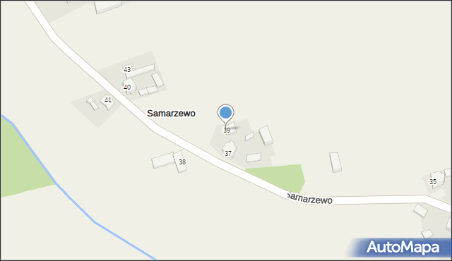 Samarzewo, Samarzewo, 39, mapa Samarzewo