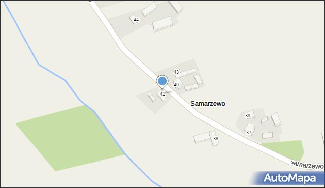 Samarzewo, Samarzewo, 41, mapa Samarzewo