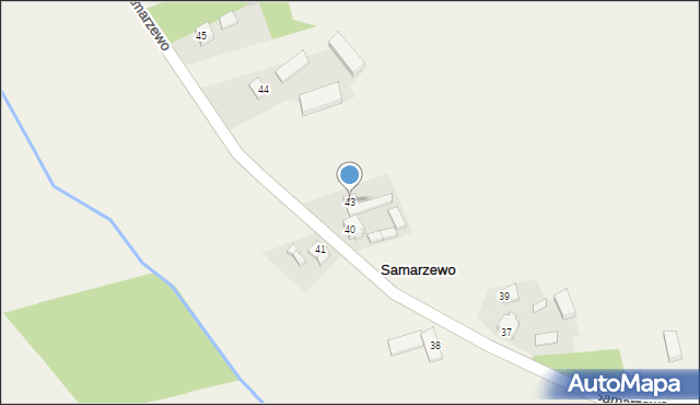 Samarzewo, Samarzewo, 43, mapa Samarzewo