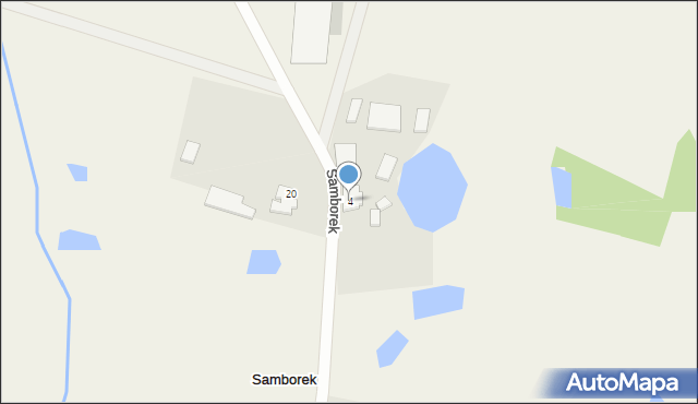 Samborek, Samborek, 4, mapa Samborek
