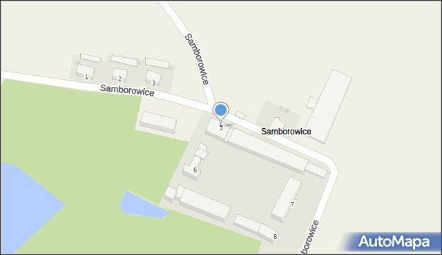 Samborowice, Samborowice, 5, mapa Samborowice