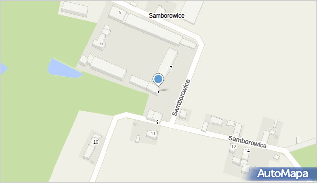 Samborowice, Samborowice, 8, mapa Samborowice