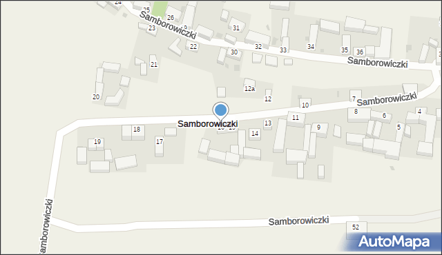 Samborowiczki, Samborowiczki, 16, mapa Samborowiczki