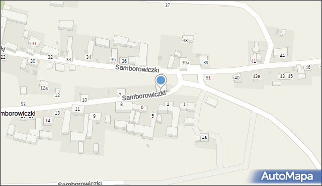 Samborowiczki, Samborowiczki, 3, mapa Samborowiczki