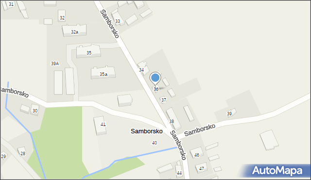 Samborsko, Samborsko, 36, mapa Samborsko