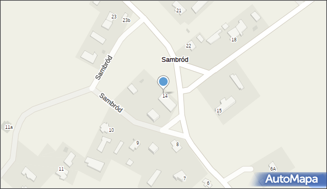 Sambród, Sambród, 17a, mapa Sambród
