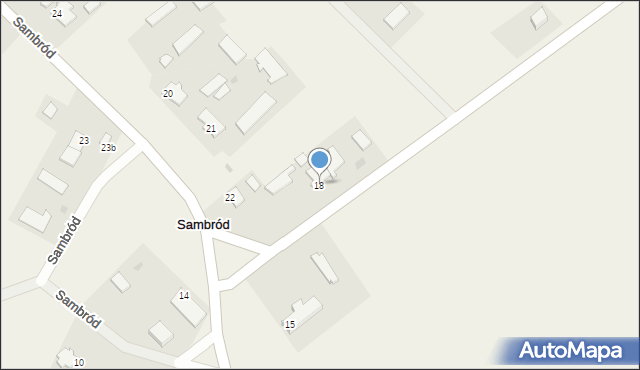 Sambród, Sambród, 18, mapa Sambród