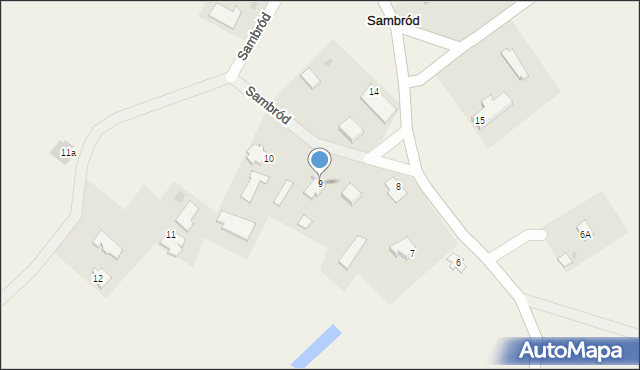 Sambród, Sambród, 9, mapa Sambród