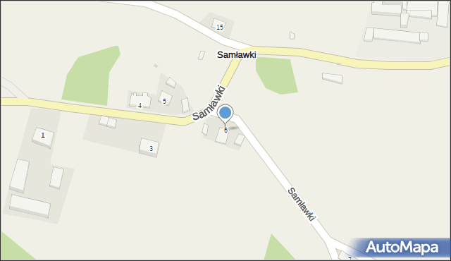 Samławki, Samławki, 6, mapa Samławki