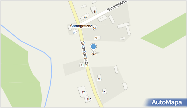 Samogoszcz, Samogoszcz, 24A, mapa Samogoszcz