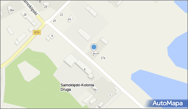 Samoklęski, Samoklęski, 27, mapa Samoklęski