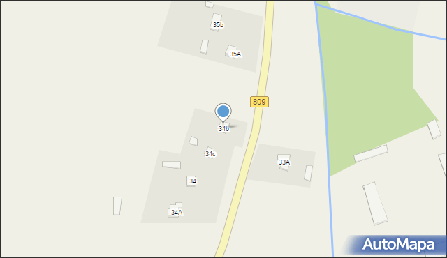 Samoklęski, Samoklęski, 34B, mapa Samoklęski