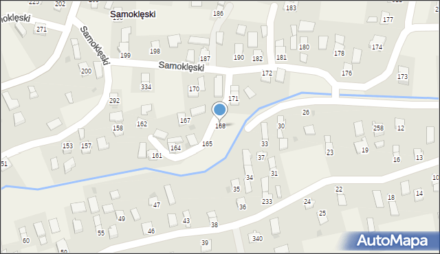 Samoklęski, Samoklęski, 168, mapa Samoklęski