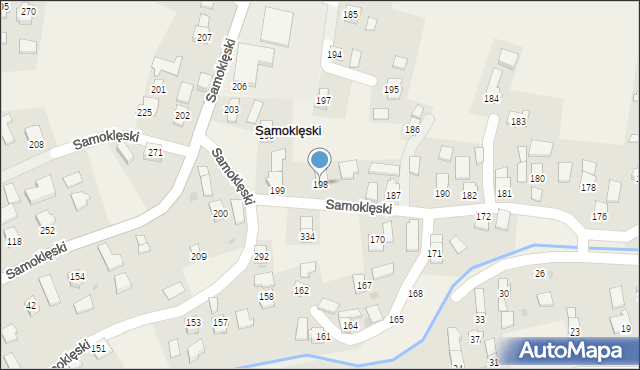 Samoklęski, Samoklęski, 198, mapa Samoklęski