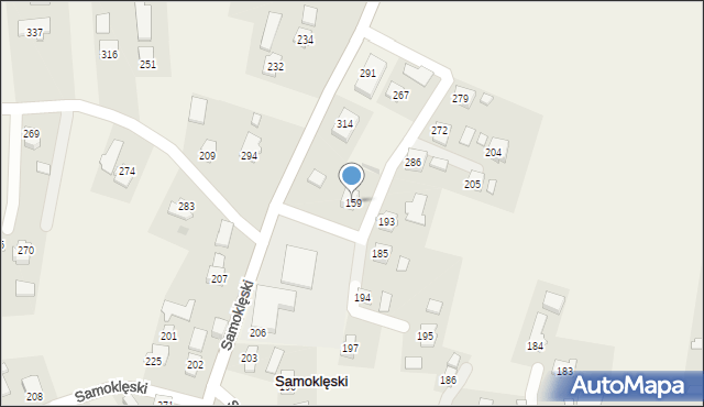 Samoklęski, Samoklęski, 299, mapa Samoklęski