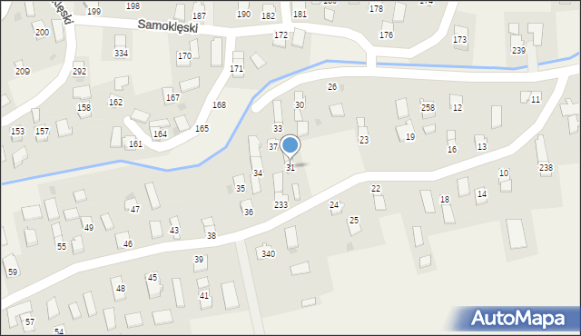 Samoklęski, Samoklęski, 31, mapa Samoklęski