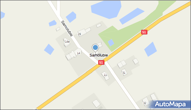 Samolubie, Samolubie, 30, mapa Samolubie