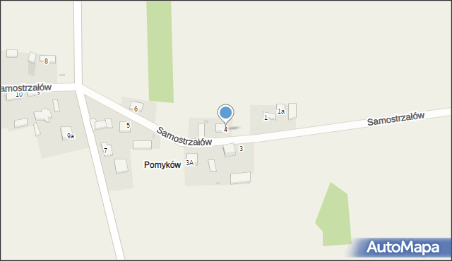 Samostrzałów, Samostrzałów, 4, mapa Samostrzałów