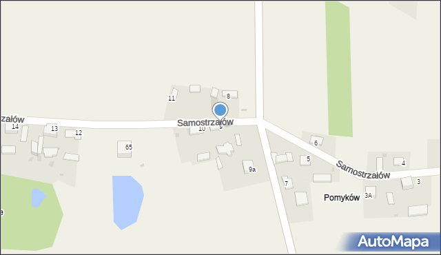 Samostrzałów, Samostrzałów, 9, mapa Samostrzałów