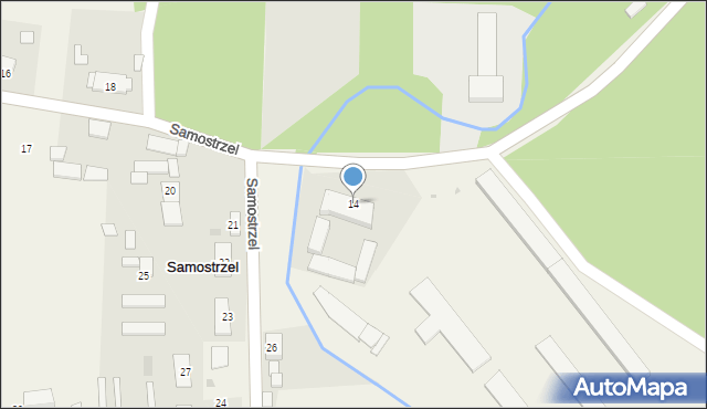 Samostrzel, Samostrzel, 14, mapa Samostrzel