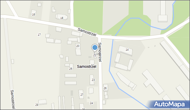 Samostrzel, Samostrzel, 21, mapa Samostrzel