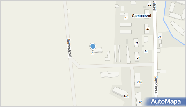 Samostrzel, Samostrzel, 29, mapa Samostrzel