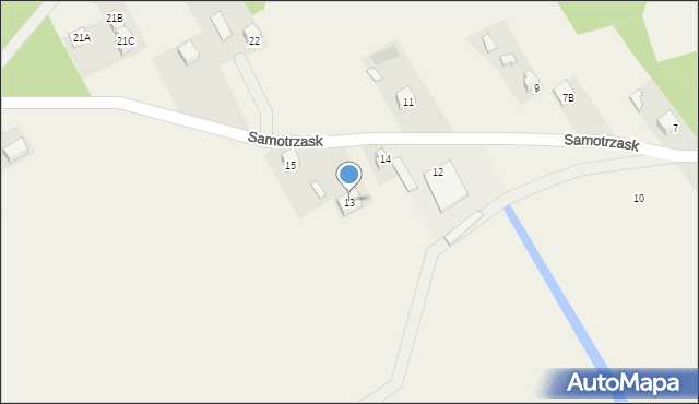 Samotrzask, Samotrzask, 13, mapa Samotrzask