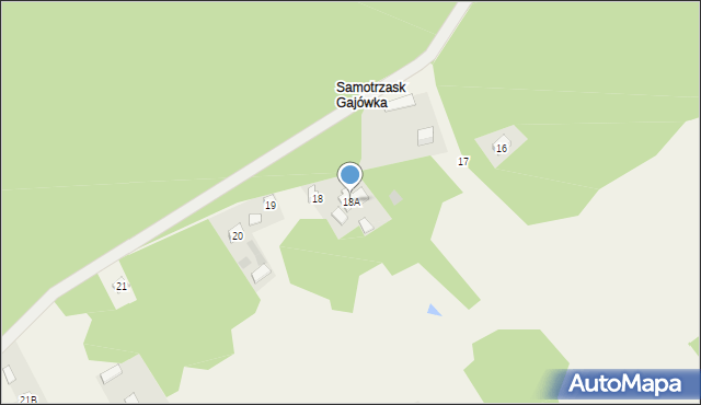 Samotrzask, Samotrzask, 18A, mapa Samotrzask