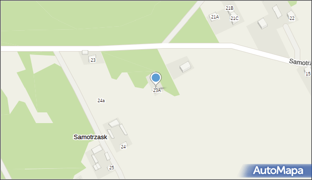 Samotrzask, Samotrzask, 23A, mapa Samotrzask