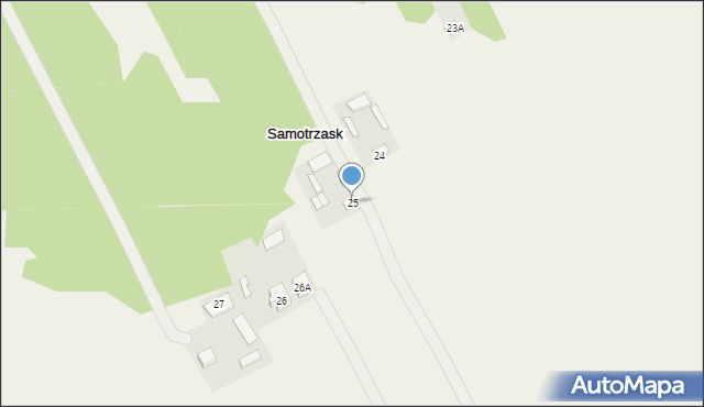 Samotrzask, Samotrzask, 25, mapa Samotrzask