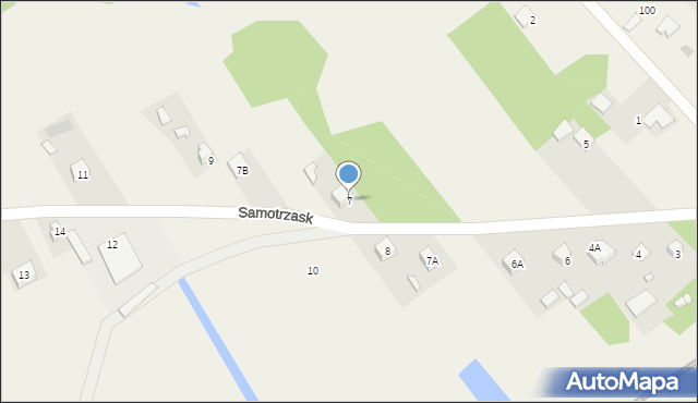 Samotrzask, Samotrzask, 7, mapa Samotrzask