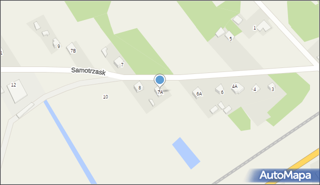 Samotrzask, Samotrzask, 7A, mapa Samotrzask