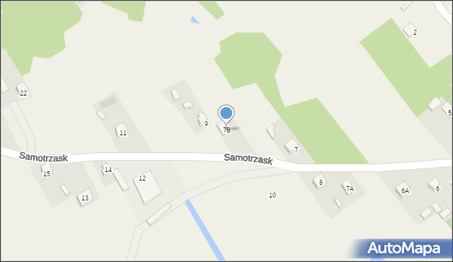 Samotrzask, Samotrzask, 7B, mapa Samotrzask