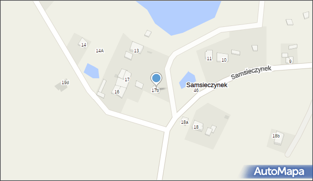 Samsieczynek, Samsieczynek, 17a, mapa Samsieczynek
