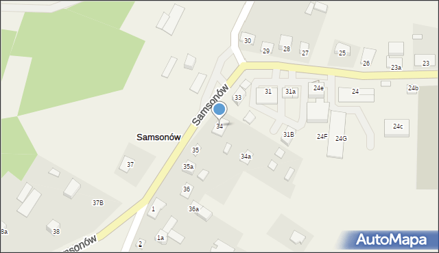 Samsonów, Samsonów, 34, mapa Samsonów