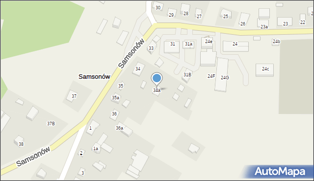 Samsonów, Samsonów, 34a, mapa Samsonów