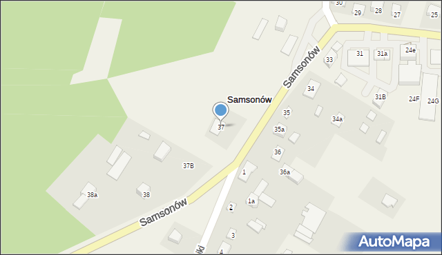 Samsonów, Samsonów, 37, mapa Samsonów