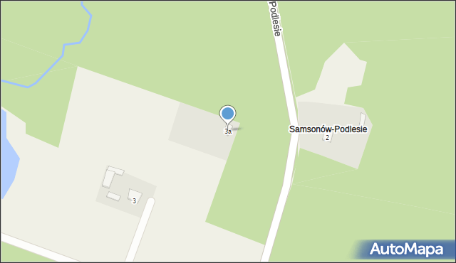 Samsonów, Samsonów-Podlesie, 3a, mapa Samsonów