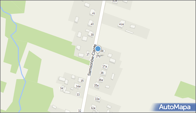 Samsonów-Ciągłe, Samsonów-Ciągłe, 37b, mapa Samsonów-Ciągłe