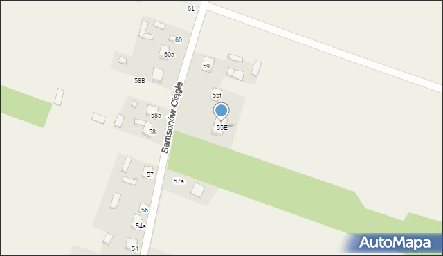 Samsonów-Ciągłe, Samsonów-Ciągłe, 55E, mapa Samsonów-Ciągłe