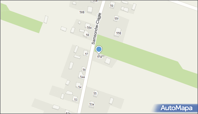 Samsonów-Ciągłe, Samsonów-Ciągłe, 57a, mapa Samsonów-Ciągłe