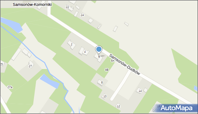 Samsonów-Dudków, Samsonów-Dudków, 6, mapa Samsonów-Dudków