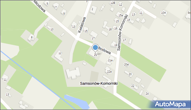 Samsonów-Komorniki, Samsonów-Komorniki, 21, mapa Samsonów-Komorniki