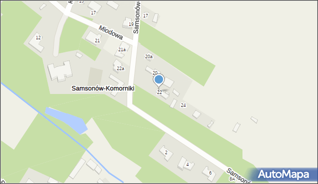 Samsonów-Komorniki, Samsonów-Komorniki, 22, mapa Samsonów-Komorniki