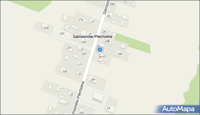 Samsonów-Piechotne, Samsonów-Piechotne, 23, mapa Samsonów-Piechotne
