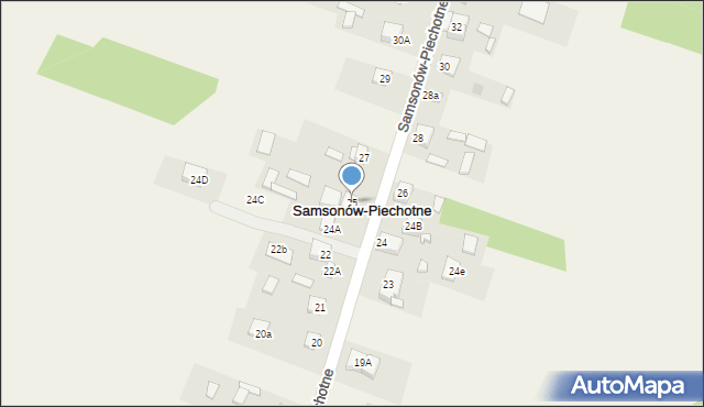 Samsonów-Piechotne, Samsonów-Piechotne, 25, mapa Samsonów-Piechotne