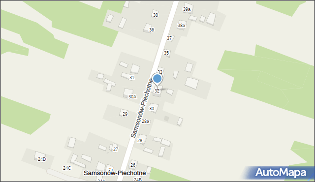 Samsonów-Piechotne, Samsonów-Piechotne, 32, mapa Samsonów-Piechotne