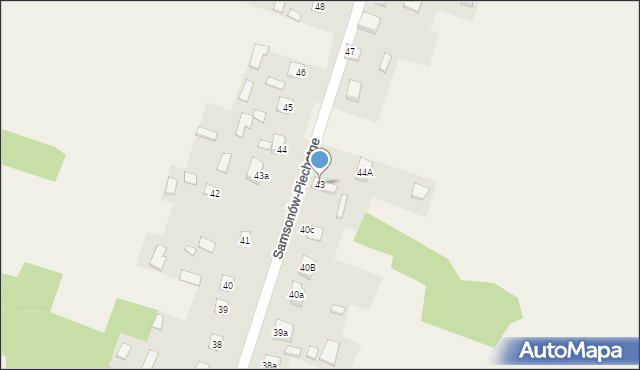 Samsonów-Piechotne, Samsonów-Piechotne, 43, mapa Samsonów-Piechotne